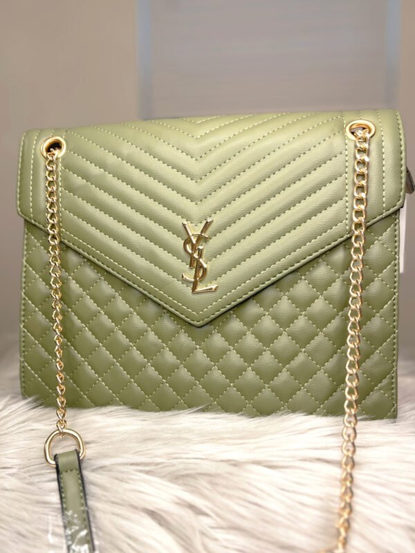 Saint Laurent Envelope Cross Body (Green)