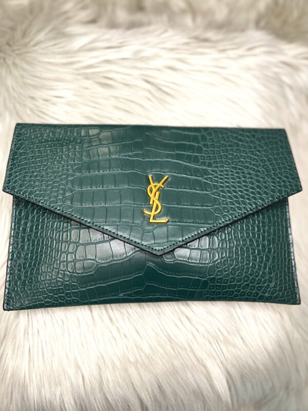 Saint Laurent Crocodile Clutch Bag